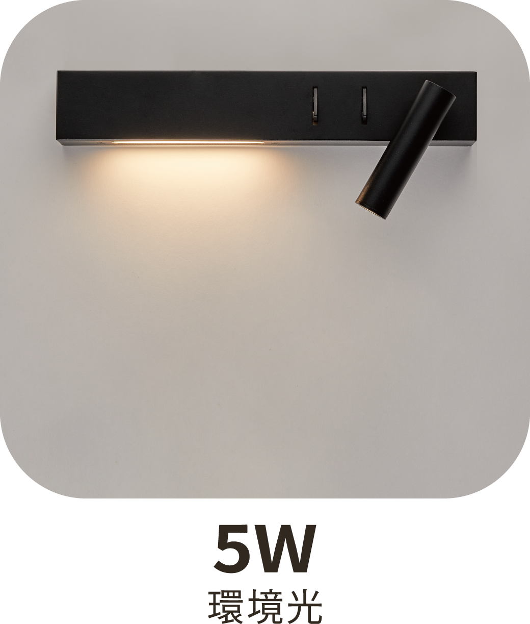 【舞光】LED 梅林床頭壁燈 燈體附雙開關 三種燈光模式 全電壓 適用橫式預埋盒